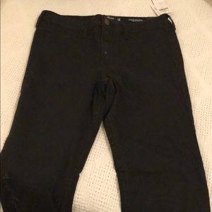 Black ripped high rise jeans